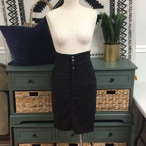 Zara Woman Collection high waist pencil skirt